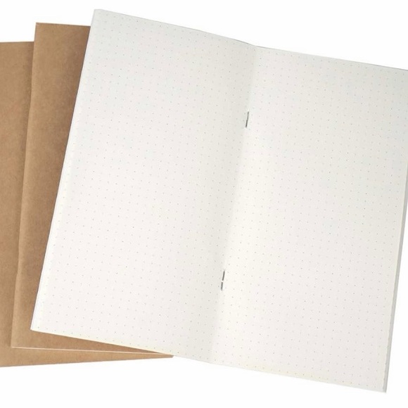 Sterling Ink N1 520 Page Grid Notebook Mulberry Gold + 2 Moterm Inserts New - Picture 3 of 6